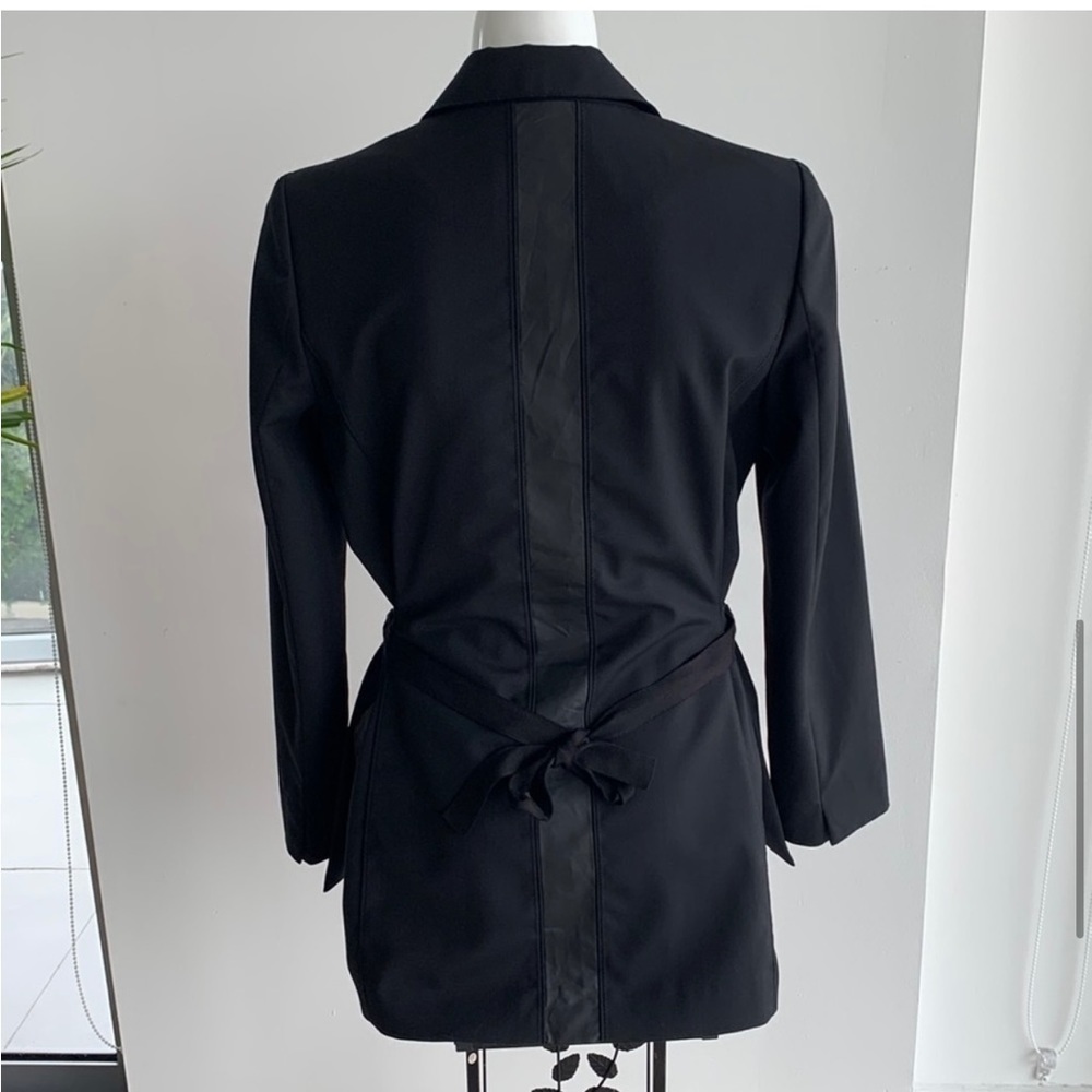 D’deMoo black women’s tuxedo jacket blazer, zipper closure, size S - Picture 9 of 16